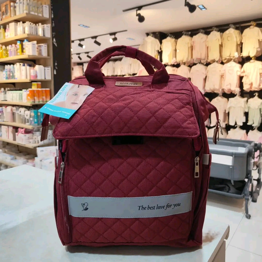 حقيبة الأمومة مع حامل الطفل المدمج